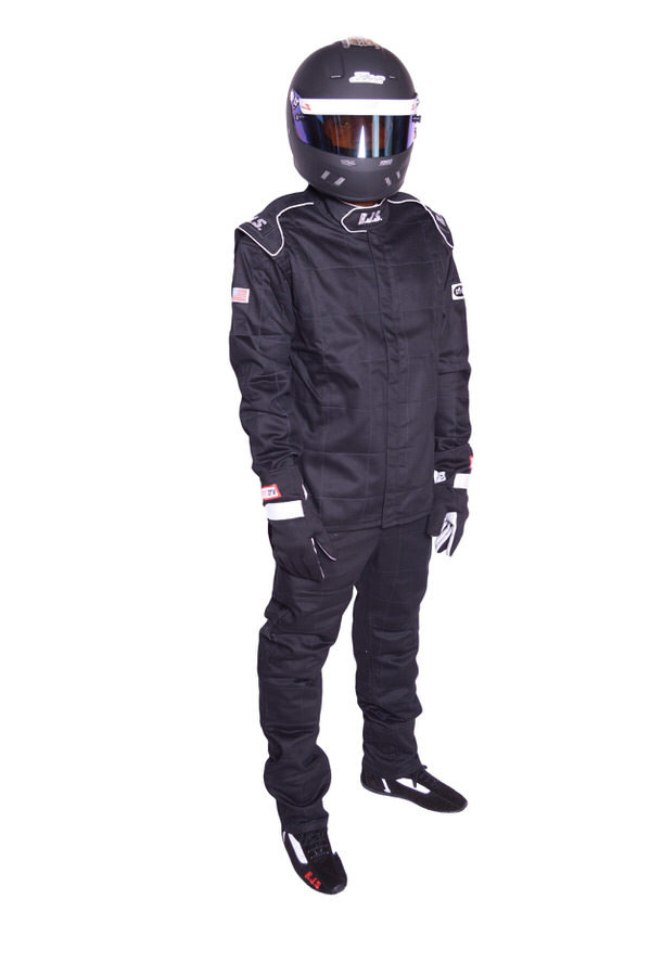 RJS, Racing Pants Black Small SFI-3-2A/5 Fire Retardant Cotton