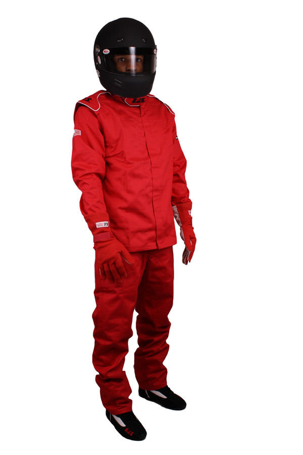 RJS, Racing Pants Red Large SFI-3-2A/5 Fire Retardant Cotton