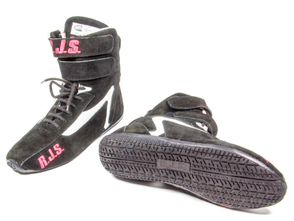 RJS, Redline Racing Shoe High-Top Black Size 10 SFI-5