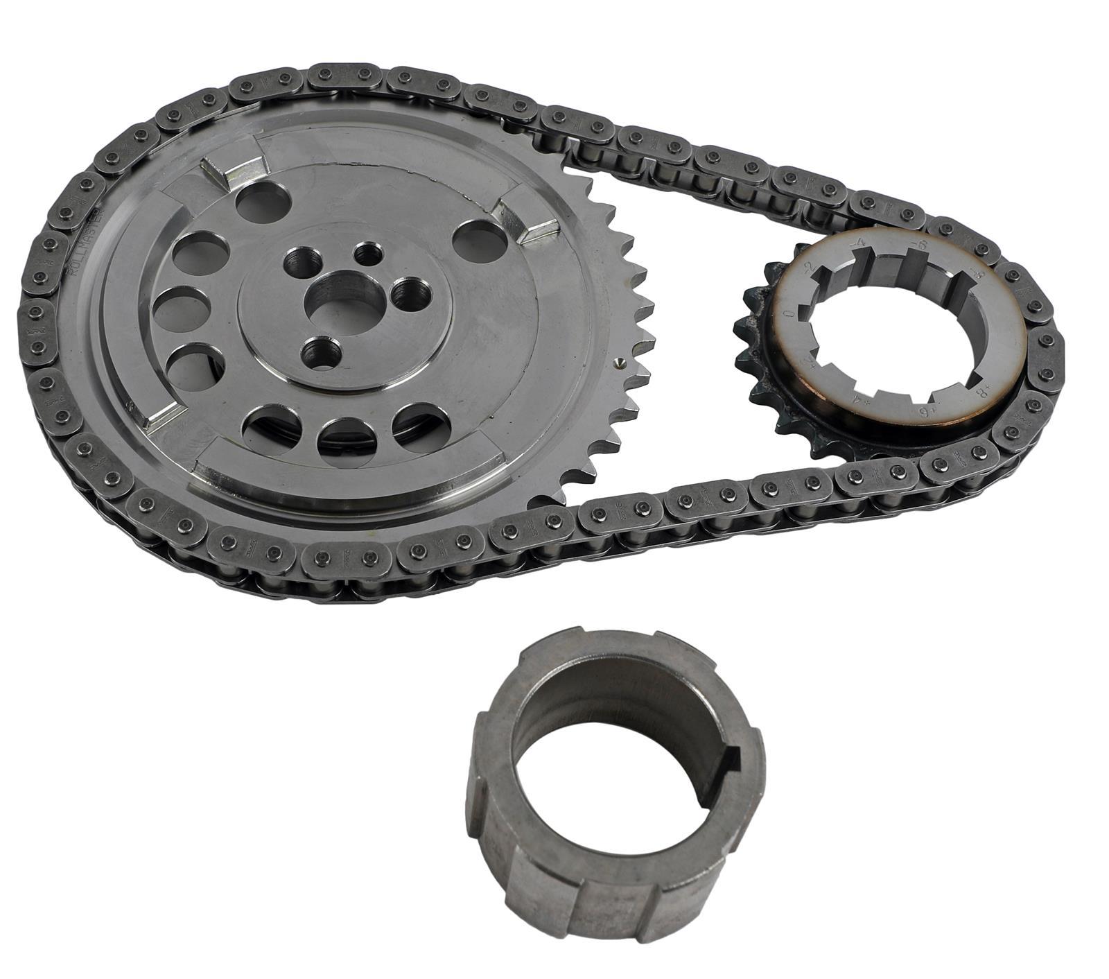 Rollmaster-Romac Keyway Adjustable Timing Chain Set - GM LS-Series