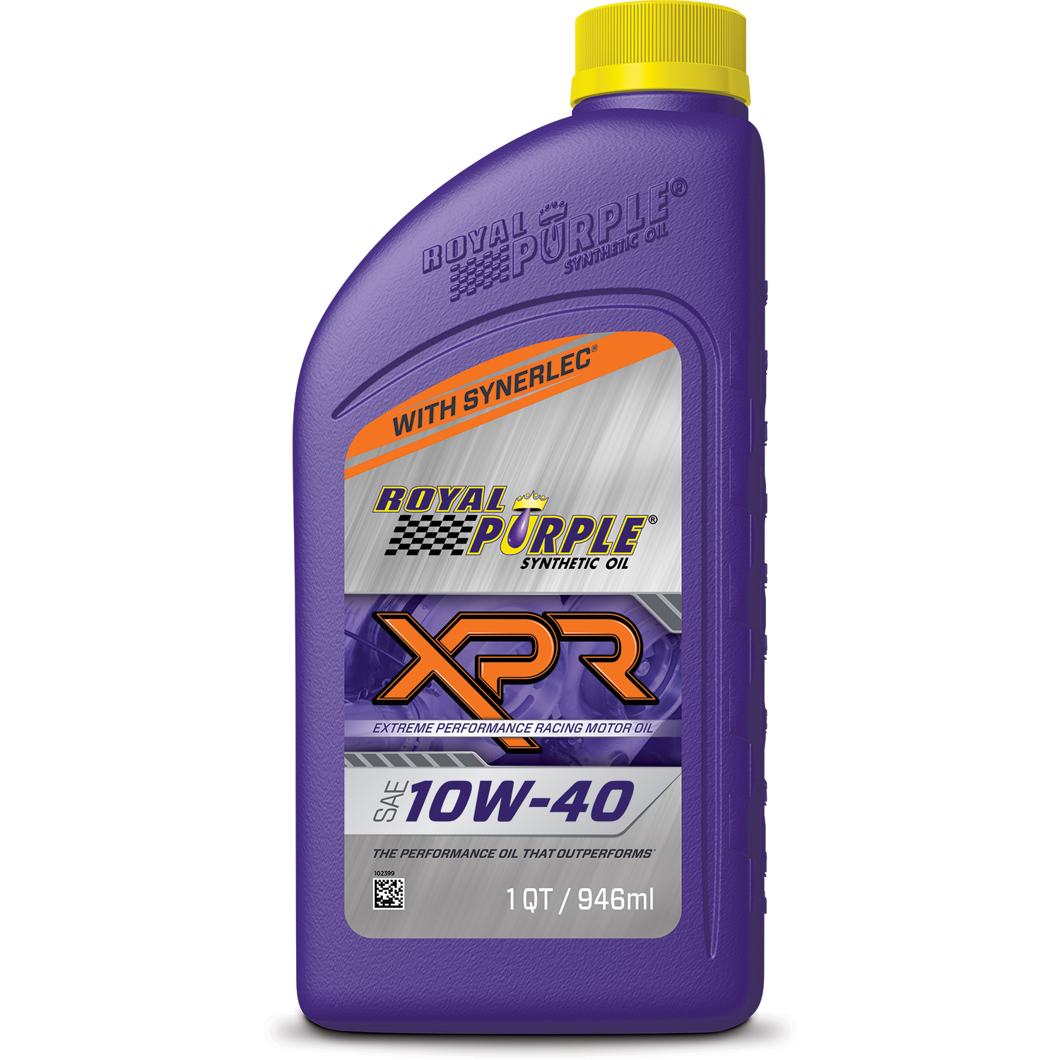 ROYAL PURPLE Motor Oil Extreme Performance Racing 10W40 Synthetic 1 qt Bottle Ea