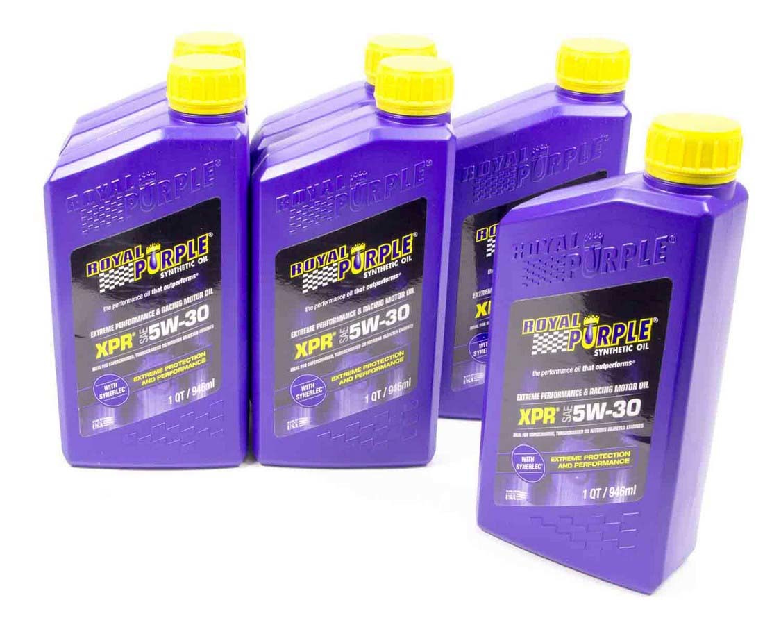 ROYAL PURPLE Motor Oil Extreme Performance Racing 5W30 Synthetic 1 qt Bottle Set