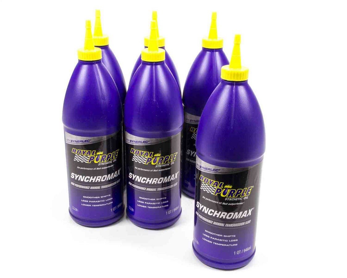 ROYAL PURPLE Transmission Fluid Synchromax Manual 10W Synthetic 1 qt Bottle Set