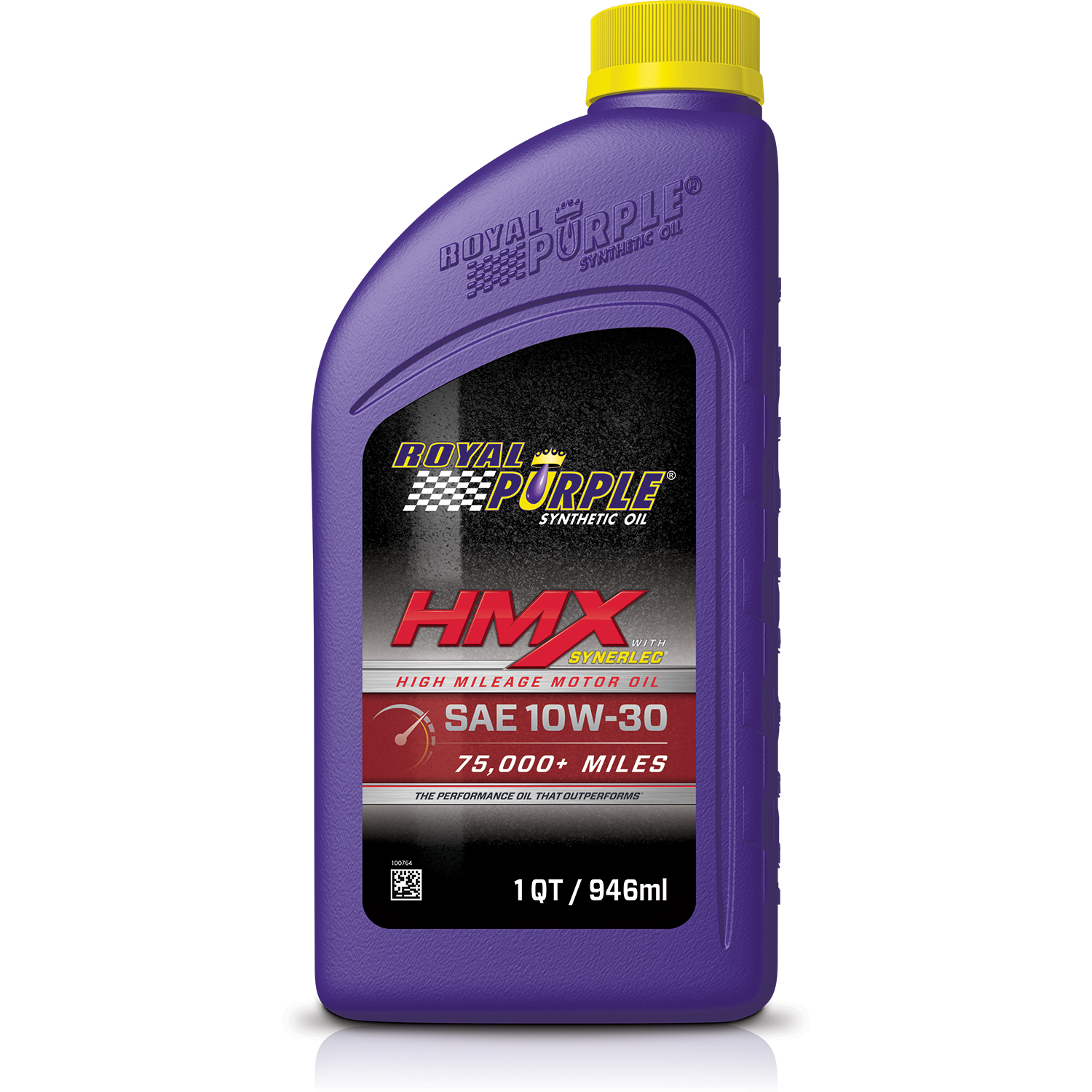 ROYAL PURPLE Motor Oil HMX High Mileage High Zinc 10W30 Synthetic 1 qt Bottle Ea