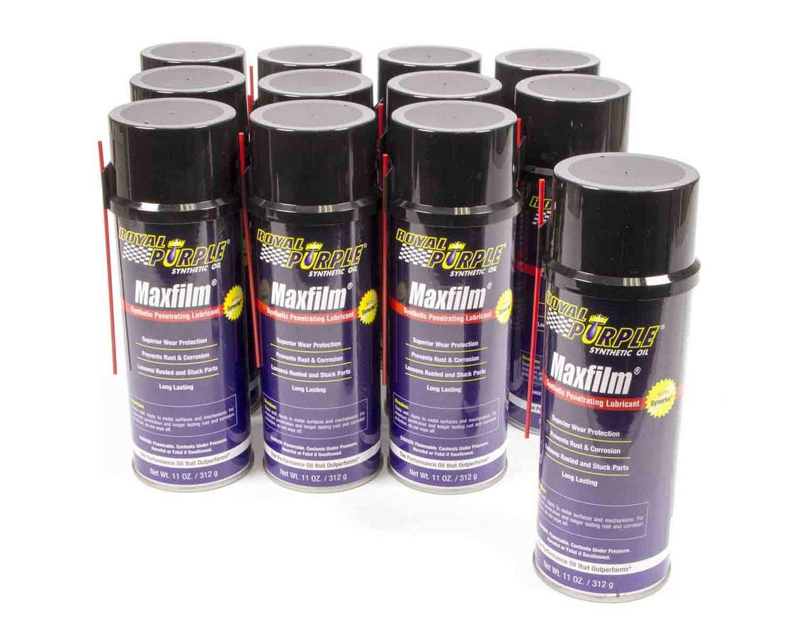 ROYAL PURPLE Spray Lubricant Maxfilm Synthetic 11.00 oz Aerosol Set of 12
