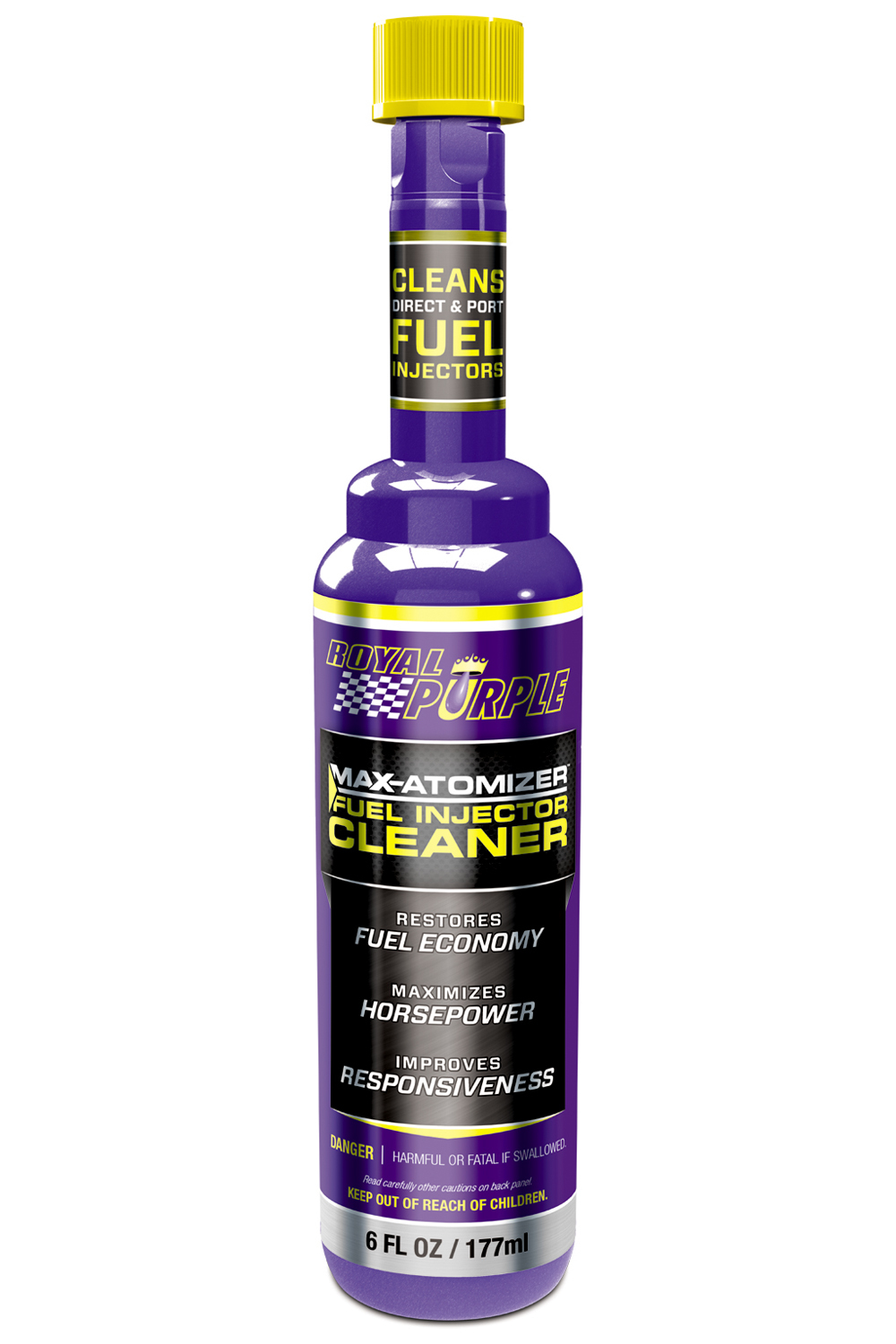 ROYAL PURPLE Fuel Additive, Max Atomizer, Fuel Injector Cleaner, Stabilizer, 6.00 oz, Gas, Each