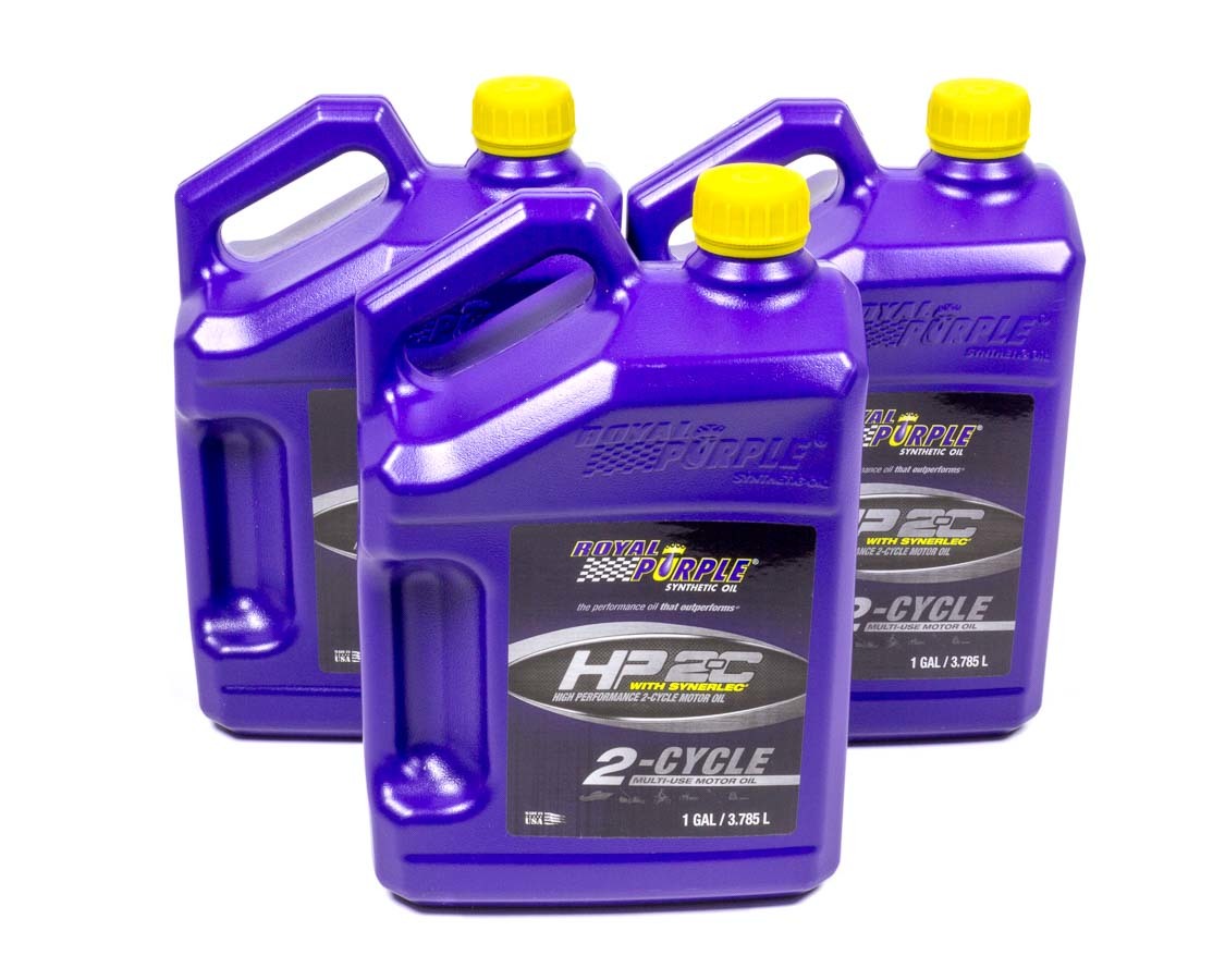 ROYAL PURPLE 2 Stroke Oil HP 2-C Synthetic 1 gal Jug Set of 3