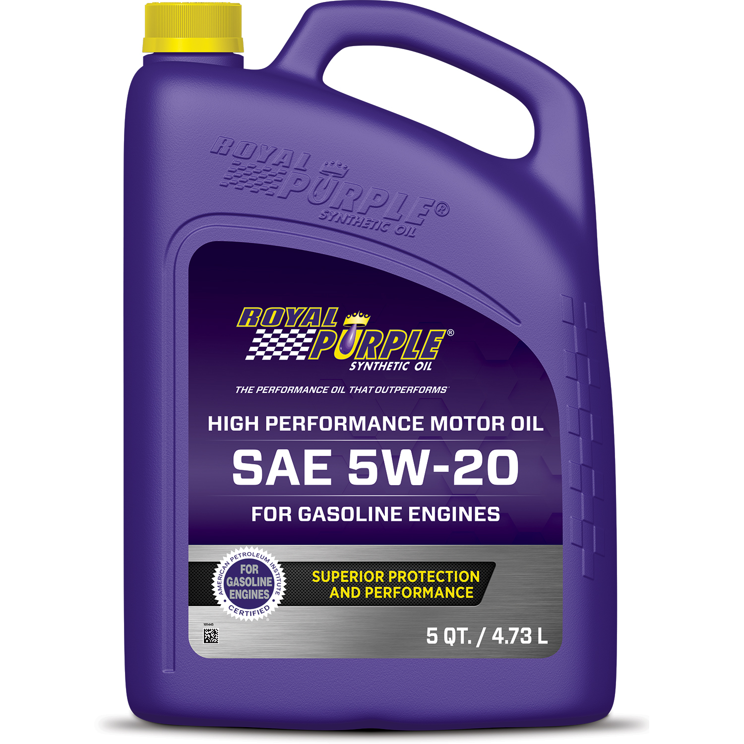 ROYAL PURPLE Motor Oil 5W20 Synthetic 5 qt Jug Each