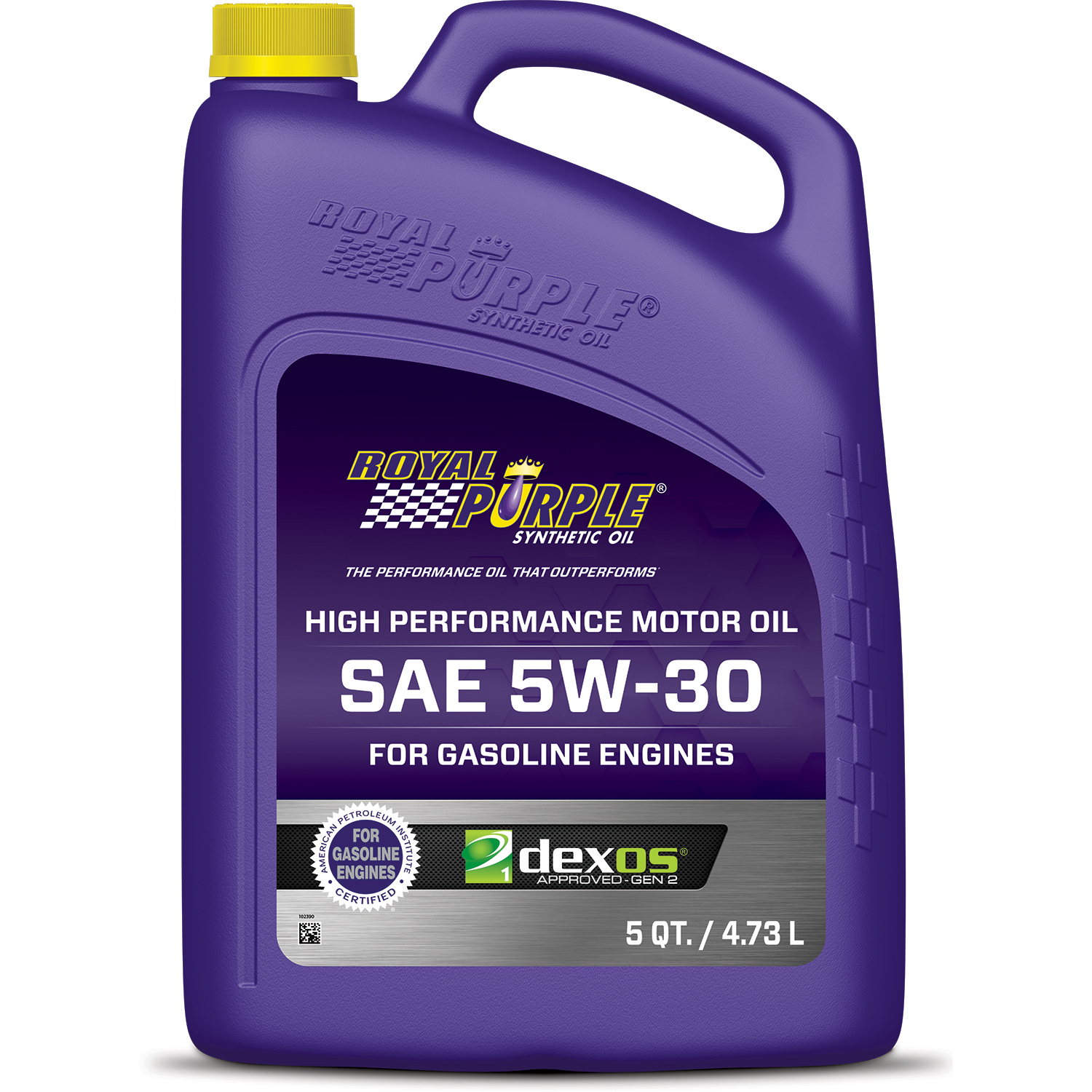 ROYAL PURPLE Motor Oil 5W30 Synthetic 5 qt Jug Each