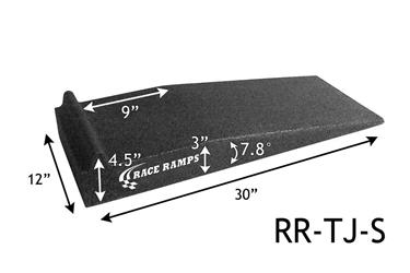 Race Ramps Trak-Jax With Stoppers, Jack Assist Ramp; Lifts Low Profile Vehicles to Fit Standard Jack, Pair