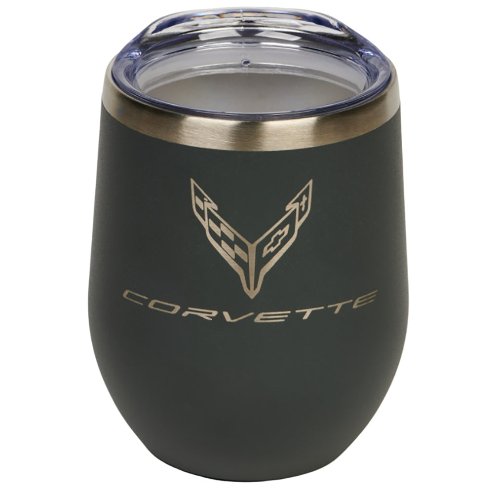 C8 Corvette Cece Thermal Tumbler, Dark Gray