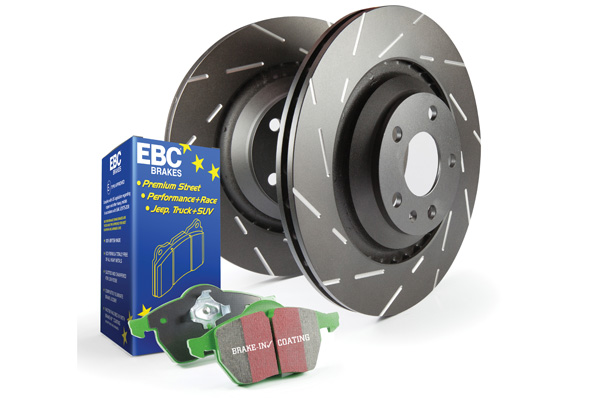 2005-2007 Chevrolet C6 Corvette Base, 6L, V8, S2KF Kit Number FRONT Disc Brake Pad and Rotor Kit DP21162+USR7263, S2KF1047