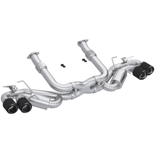 20-26+ C8 Corvette Cat-Back Exhaust System W/ NPP (Carbon Fiber Tips) - MBRP