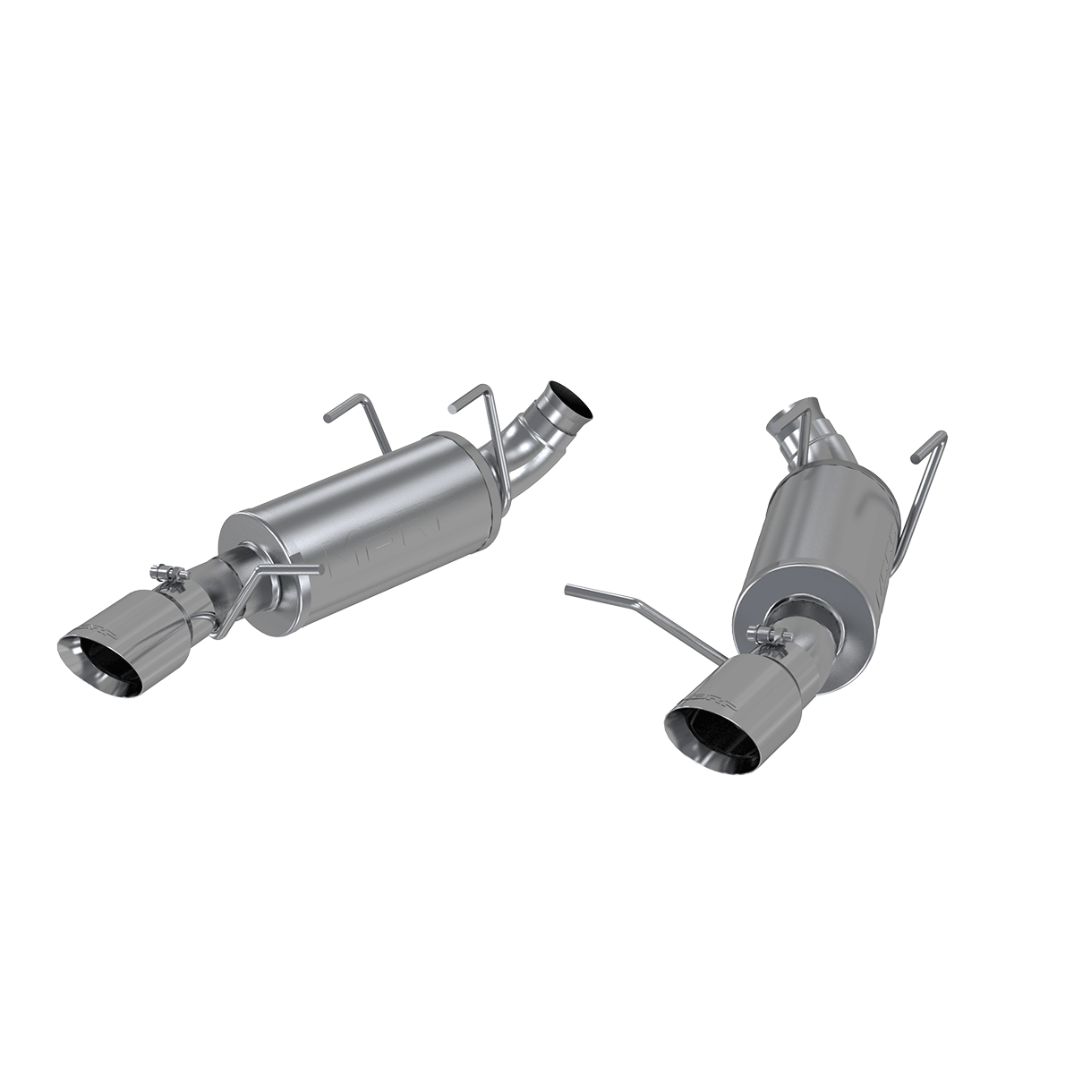 Ford 3 in Dual Muffler Axle Back Split Rear Installer Series For 11-14 Mustang V