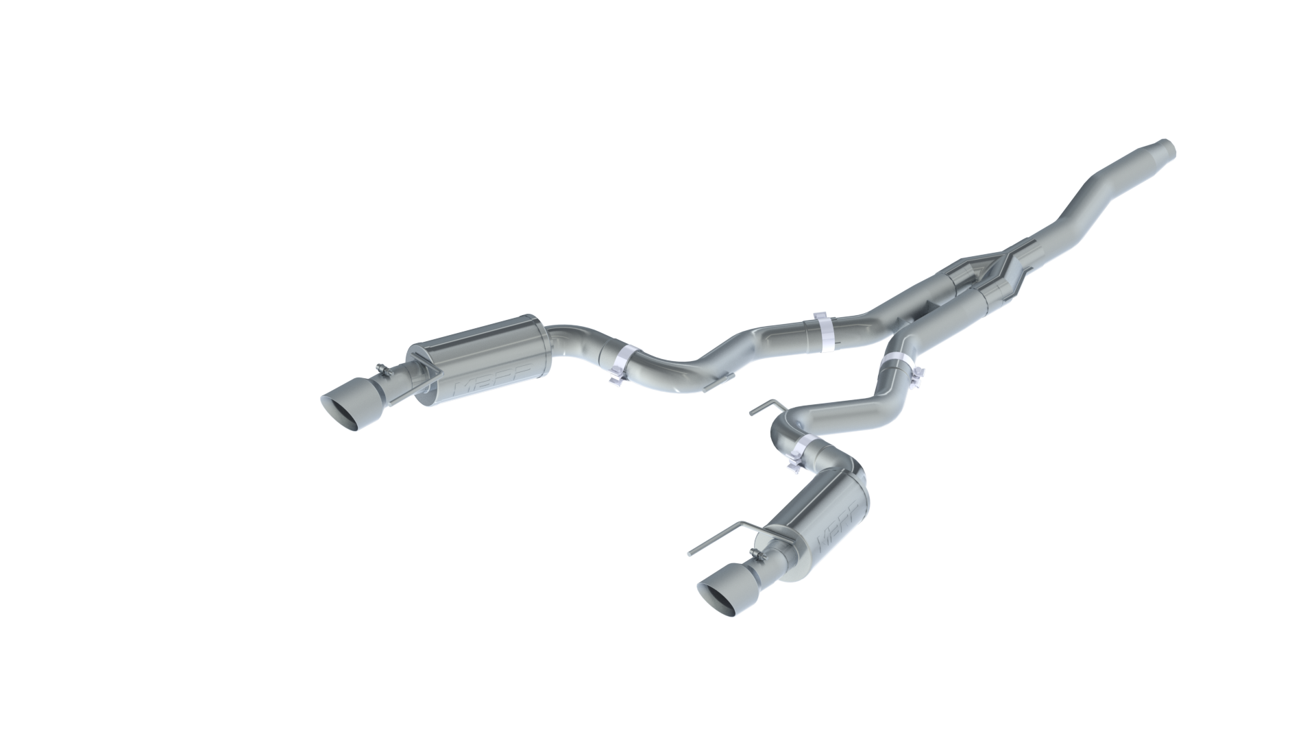 3 in Cat Back Exhaust System For 15-18 Mustang 2.3 EcoBoost No Convertible Dual
