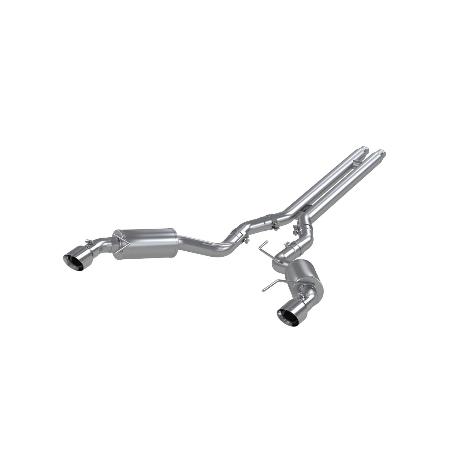 3 in Cat Back Exhaust System For 15-17 Mustang GT 5.0 Coupe Dual Split Rear Stre