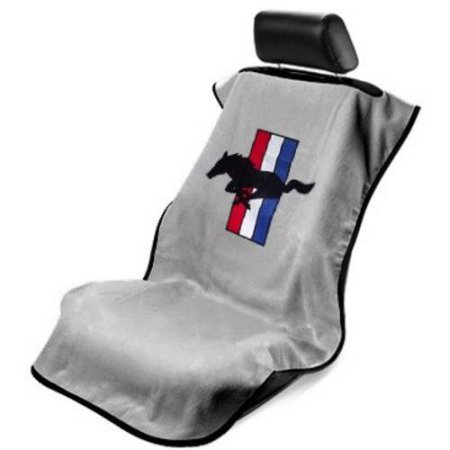 Seat Armour, Mustang Pony Grey Seat Armour Seat Cover, Each, All-Years Ford Mustang