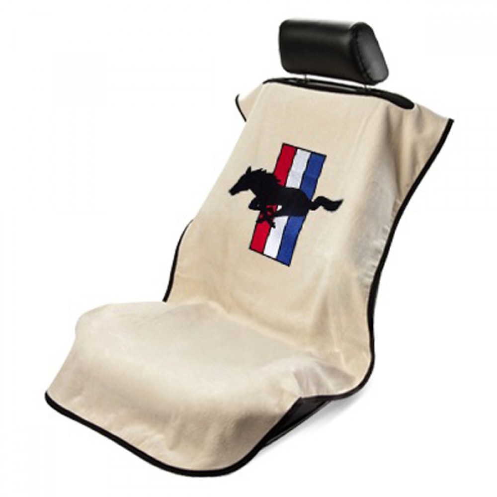 Seat Armour, Mustang Pony Tan Seat Armour Seat Cover, Each, All-Years Ford Mustang