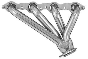 Sanderson Silver Ceramic Headers - GM LS-Series - Pair - 1.5 in Primary