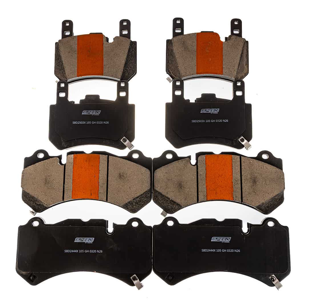 23-27+ C8 Corvette Z06/Grand Sport Ceramic Brake Pad Set (Includes Front & Rear)