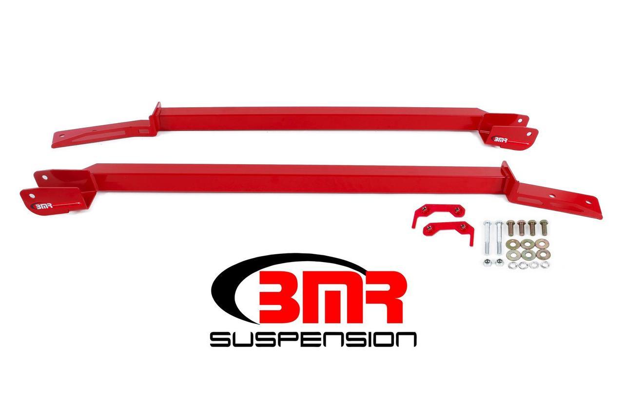 BMR 93-2002 Camaro / Firebird Red Subframe Connectors, Bolt-on, Boxed, Non-convertible Only