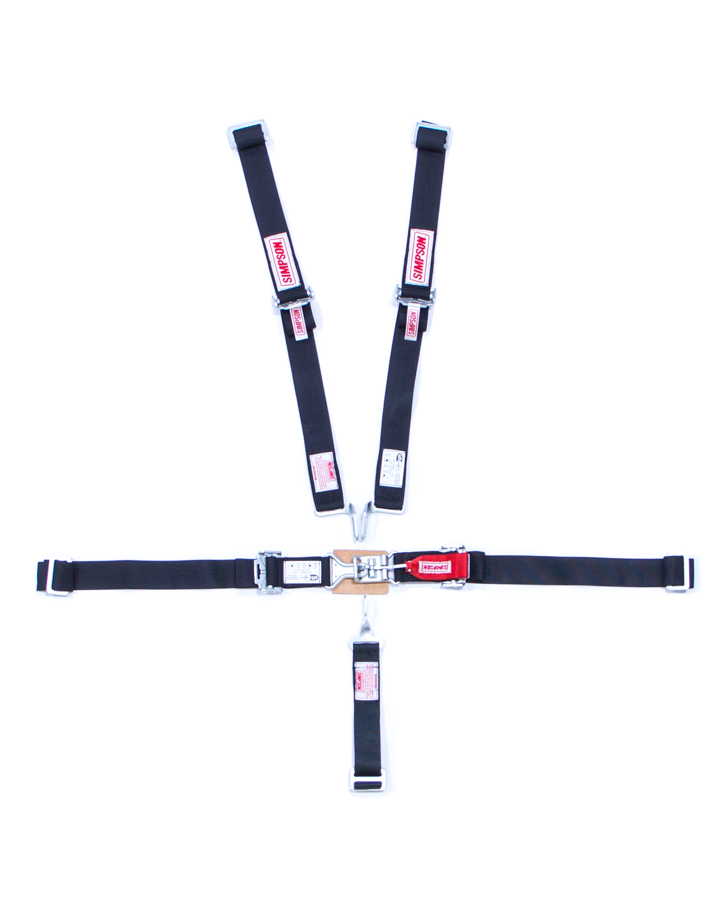 SIMPSON SAFETY Harness - 5 Point - Latch and Link - SFI 16.1 - 55 in Length - Pu