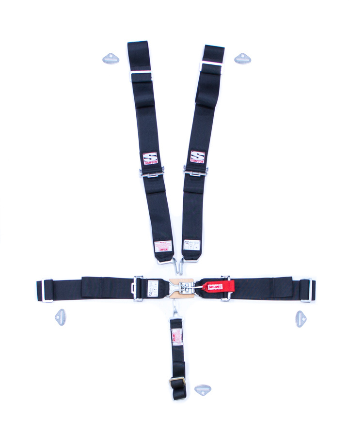 SIMPSON SAFETY Harness - Sport - 5 Point - Latch and Link - SFI 16.1 - Pull Down