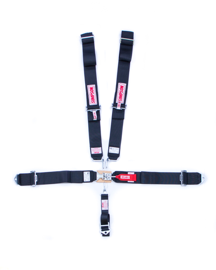 SIMPSON SAFETY Harness - 5 Point - Latch and Link - SFI 16.1 - Pull Up Adjust -