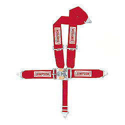 SIMPSON SAFETY Harness - 5 Point - Latch and Link - SFI 16.1 - Pull Down Adjust