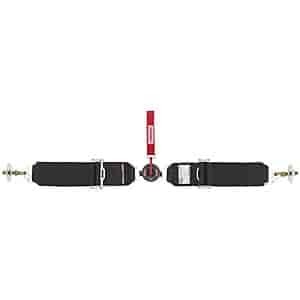 SIMPSON SAFETY Seat Belt Lap Camlock SFI 16.1 Pull Up Adjust Floor Mount Nylon B