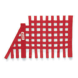 SIMPSON SAFETY Window Net - SFI 27.1 - 1 in Webbing - 16 x 27 in Trapezoid - Red