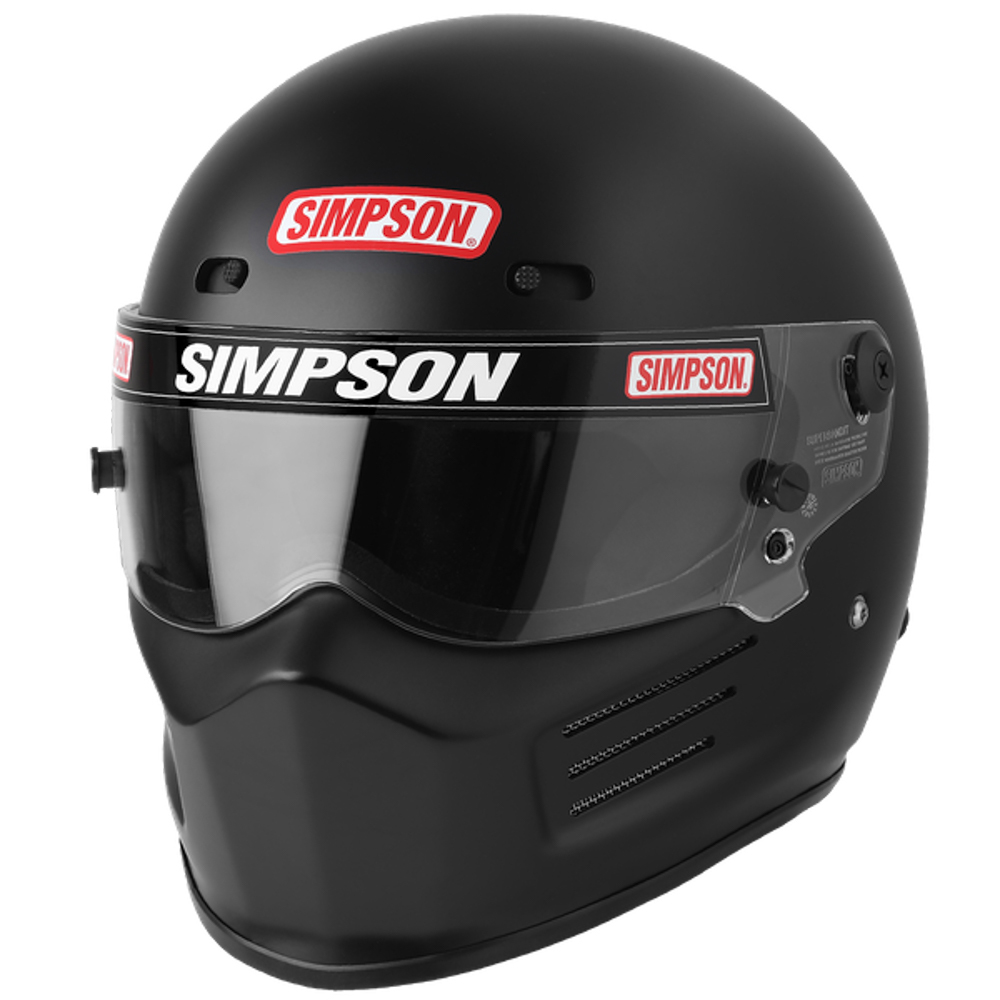 SIMPSON SAFETY Racing Helmet Super Bandit Small Black SA2020