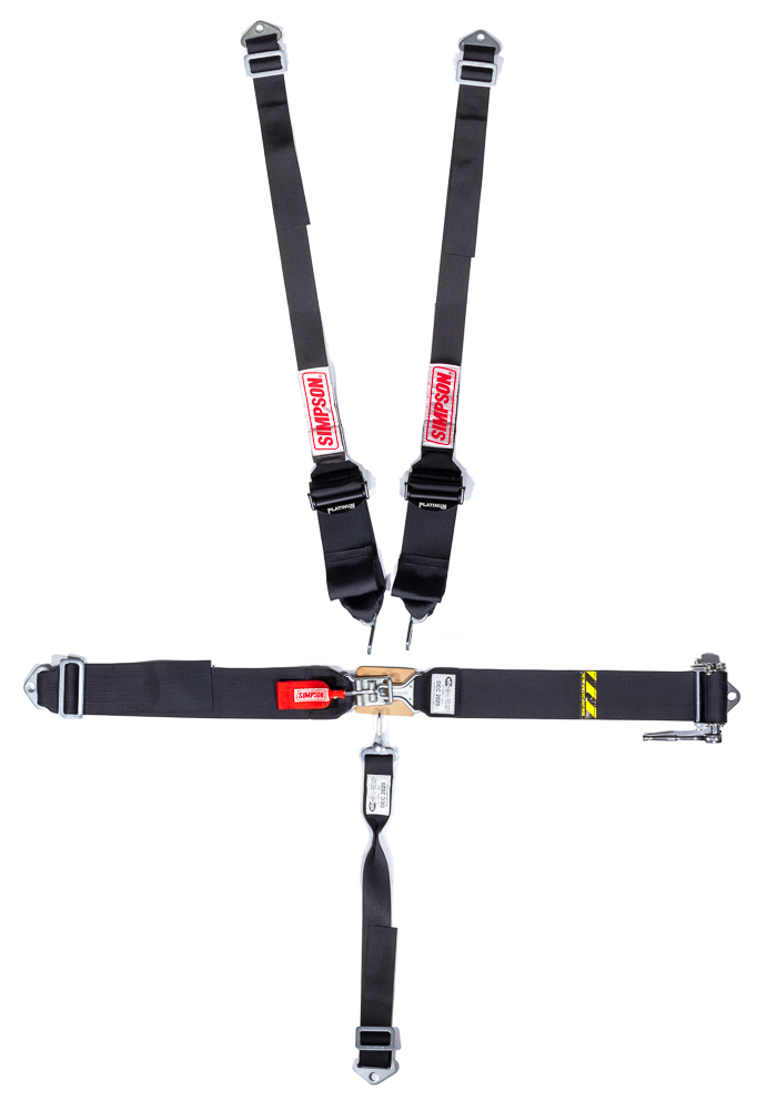 SIMPSON SAFETY Harness - 5 Point - Platinum Plus - Latch and Link - SFI 16.1 - P