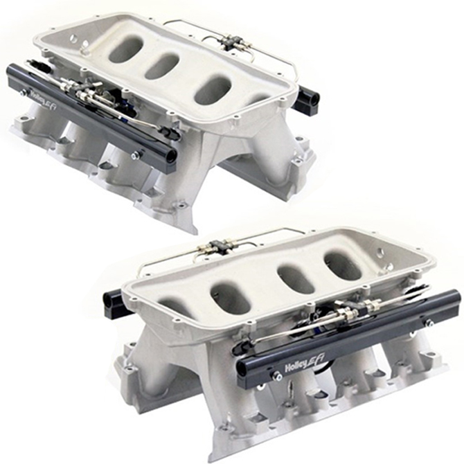 Snow HOLLEY HI-RAM MANIFOLD FOR CATHEDRAL PORT HEADS W/ Snow DIRECT PORT