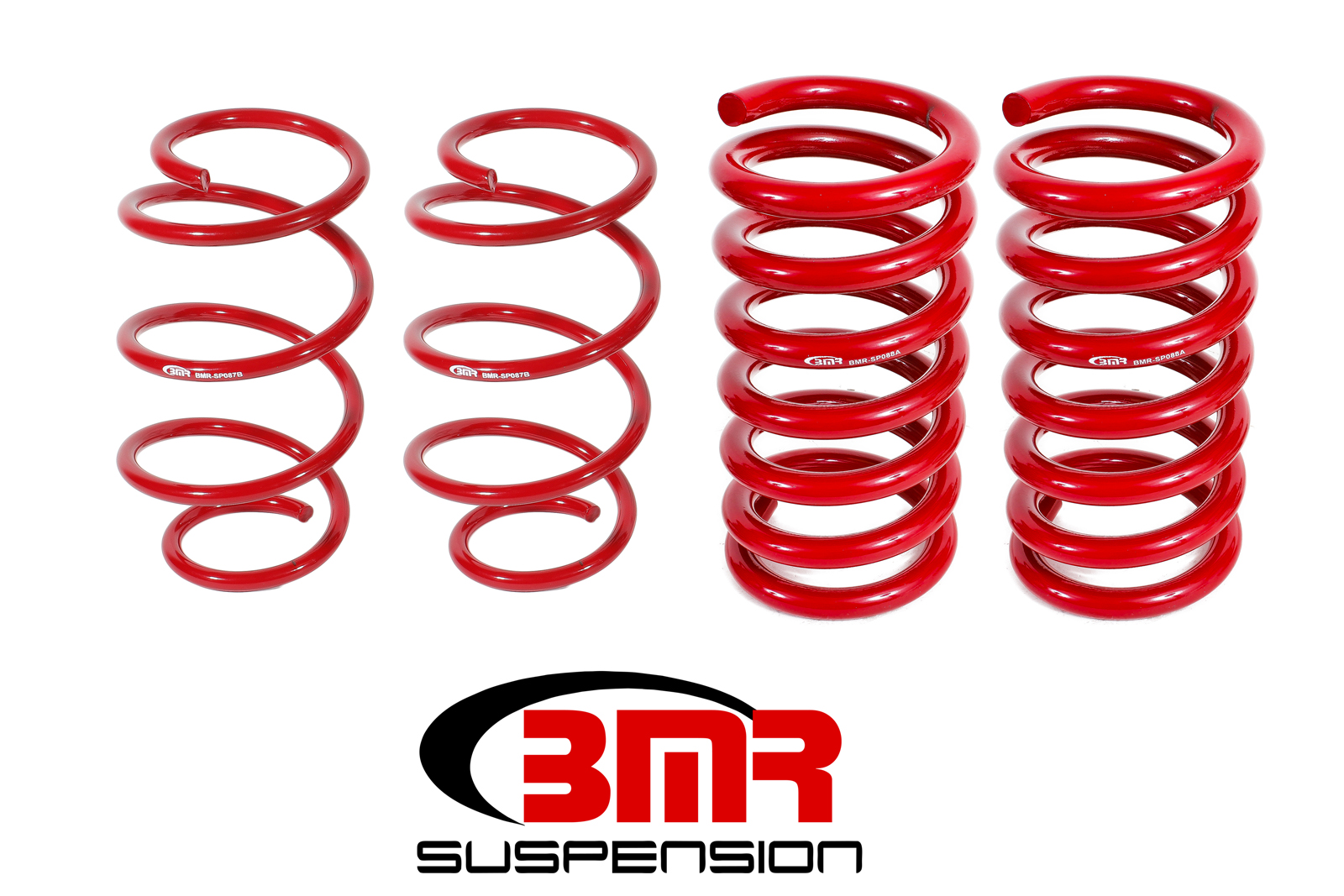 Lowering Springs, Set Of 4, Drag Version, Lowers your S550 Mustang for an aggressive look, BMR Suspension - SP086R