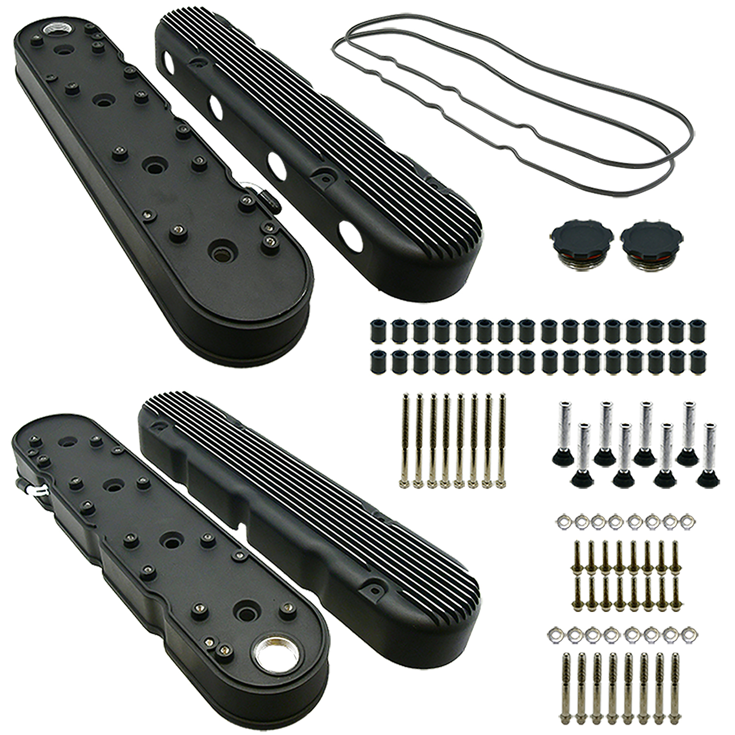 Specialty Products Company Tall Valve Cover - GM LS-Series - Pair - Aluminum