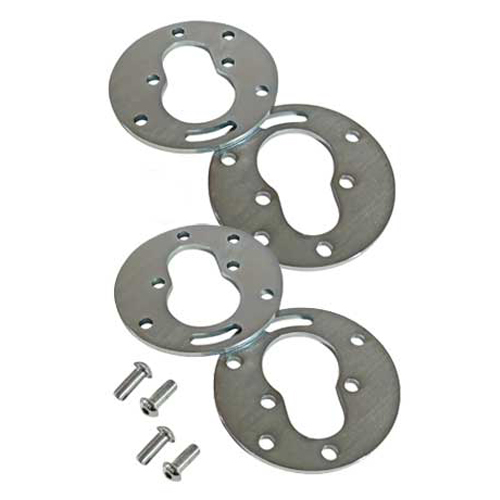 SPC PERFORMANCE Coil-Over Spring Spacer, 1/2" Tall, Aluminum, Natural, Specialty Products Lower Control Arms, Set of 4