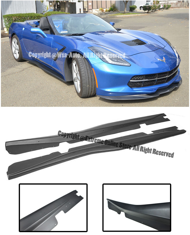 C7 Corvette  2014- All Trim Models Except Z06 / Grand Sport Models Z06's Z07 Performance Package Style Carbon Fiber Side Skirts