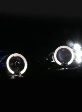 Spec-D Dual Halo Projector Headlights (Glossy Black Housing/Smoked Lens) Chevrolet Camaro 1998-2002