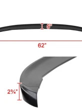 Spec-D Black ABS 3PC Blade Style Rear Spoiler Chevrolet Camaro 2016-2020