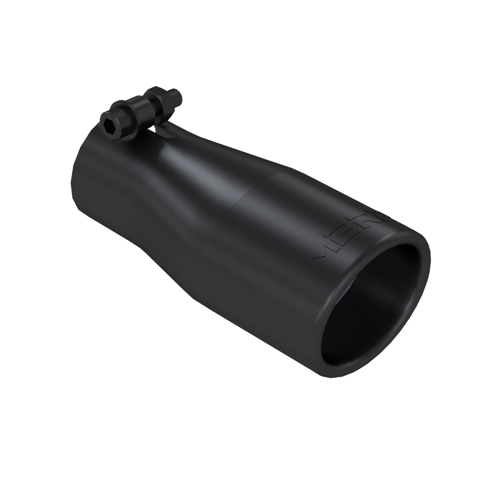 Exhaust Tip 3 3/4 in OD Oval 2.5 in Inlet 7 1/16 in Length Black MBRP