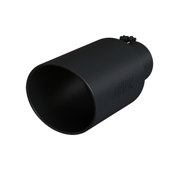 Exhaust Tip 8 in OD Rolled End 5 in Inlet 18 in Length Black MBRP