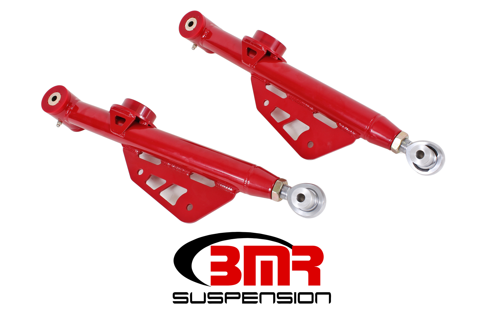 Lower Control Arms, DOM, Single Adj, Poly/rod End, Fits all Fox Body Mustangs (1979-1998), BMR Suspension - TCA049R