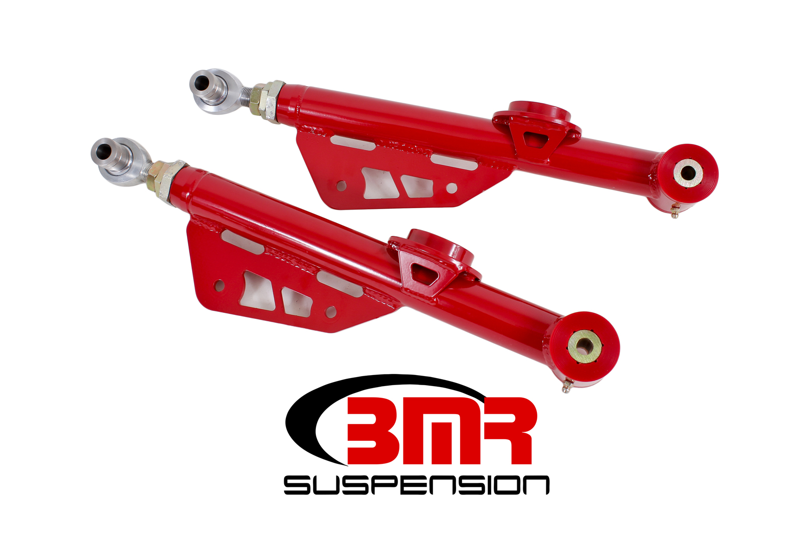 Lower Control Arms, DOM, On-car Adj, Poly/rod End, Fits all New Edge Mustangs (1999-2004), BMR Suspension - TCA055R