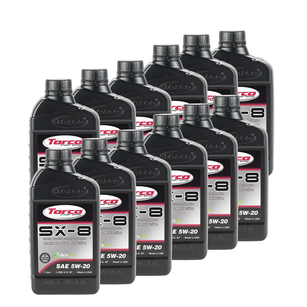 Torco Oil, SX-8 5w20 Synthetic Oil Case 12x1 Liter Dexos1