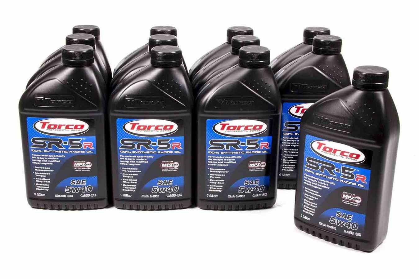 Torco Oil, SR-5 Synthetic Oil 5w40 Case/12-1 Liter