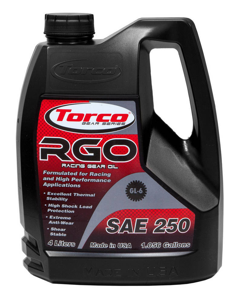 Torco Oil, RGO Racing Gear Oil 250- 4x4-Liter