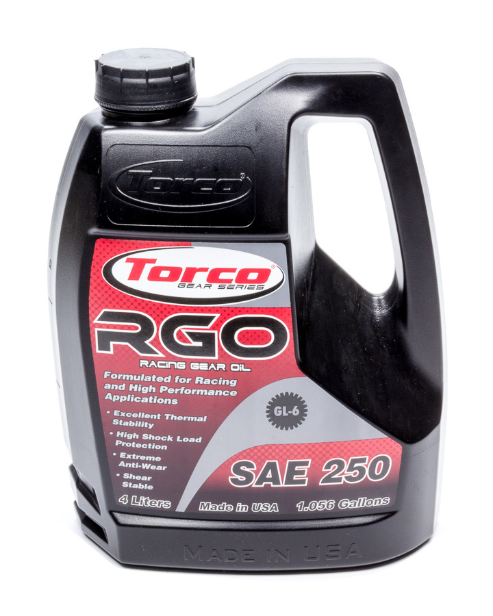 Torco Oil, RGO Racing Gear Oil 250- 4-Liter Bottle