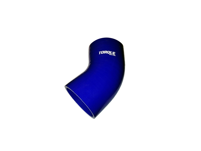 Torque Solution 45 Degree Silicone Elbow: 2.75" Blue Universal
