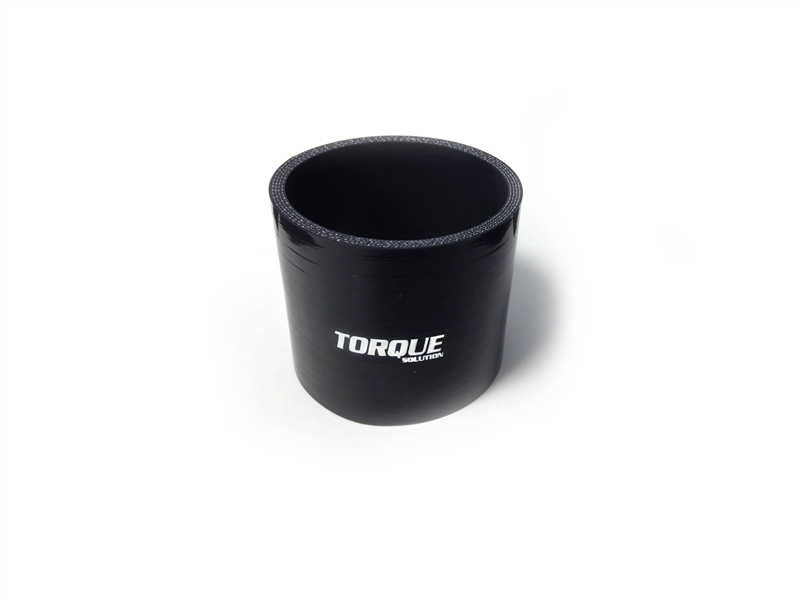 Torque Solution Straight Silicone Coupler: 2.5" Black Universal